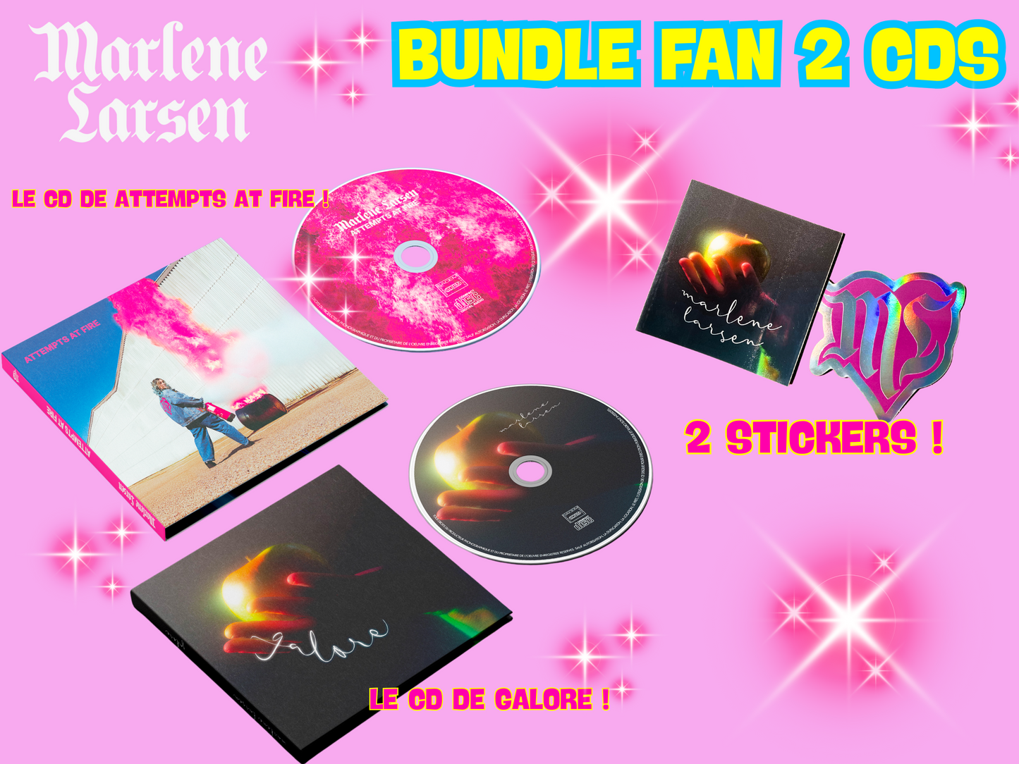 Marlene Larsen - Bundle 2 CDs (Attempts At Fire + Galore)