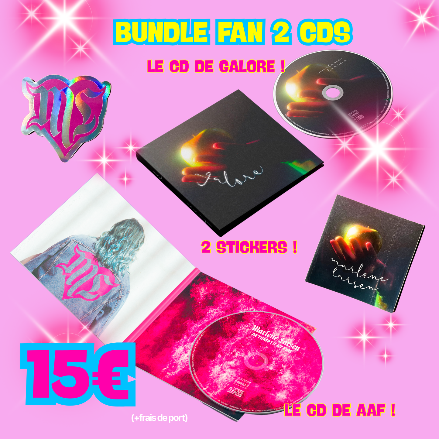 Marlene Larsen - Bundle 2 CDs (Attempts At Fire + Galore)